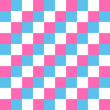 pink and blue plaid pattern