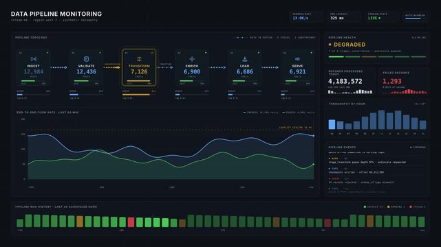 Cloud Workload Monitoring Dashboard with Job Scheduling and Drill-Down Analytics