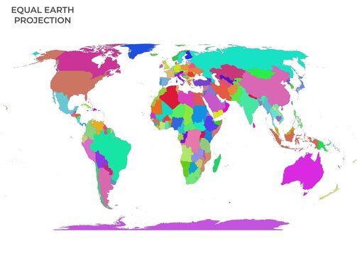 World Map - Equal Earth Projection