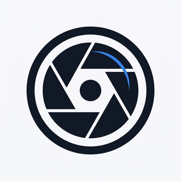 Camera Lens Aperture Photography Logo Vector Icon