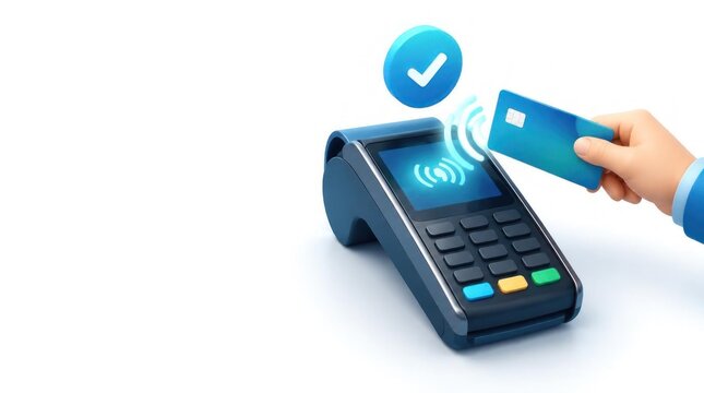 Contactless Payment with Credit Card and POS Terminal, Secure Transaction