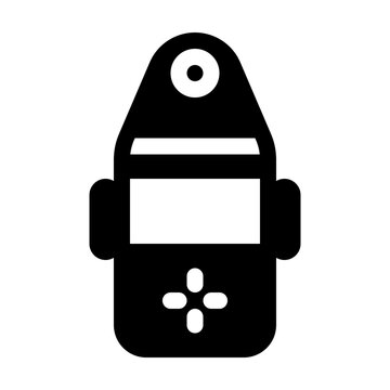 Light Meter Solid Icon, Photography Exposure Measurement