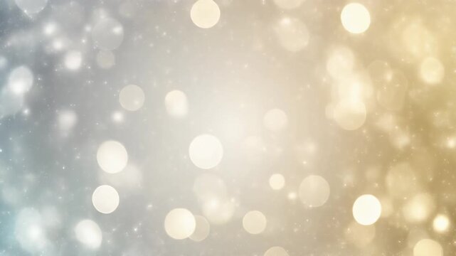 An ethereal abstract background featuring a soft, radiant white light emanating from the center, surrounded by glowing golden bokeh