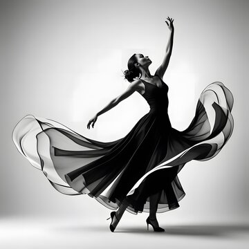 dancing girl in red
