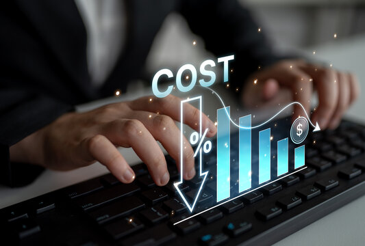 Cost reduction and cost saving through digital transformation, business cost optimization, operational cost reduction, financial saving, and resource efficiency strategies for business success. Spline