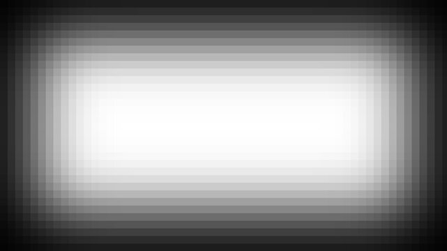 Black and White Mosaic Rounded Rectangle Glow Texture Isolated PNG