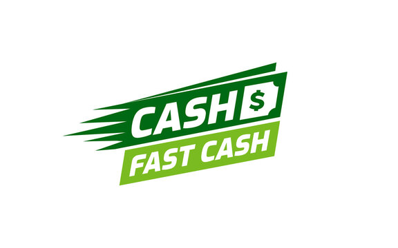 Illustration graphic vector of fast cash payment business logo design