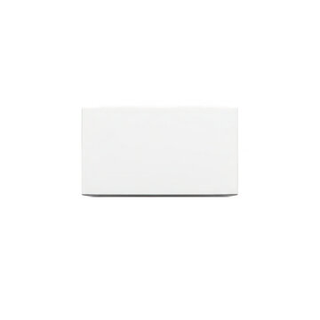 A white rectangle isolated on transparent background