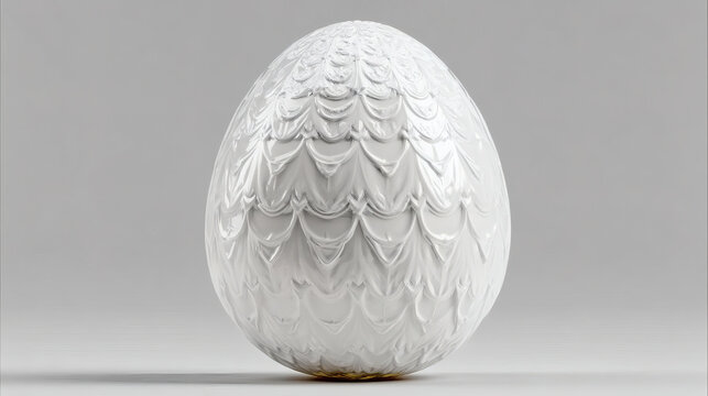 Textured white egg