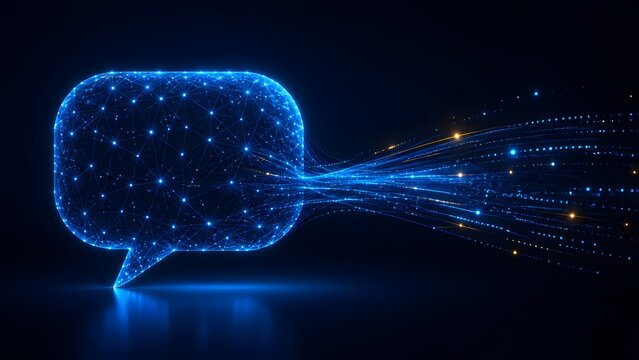 AI Chatbot Communication And Natural Language Processing Concept