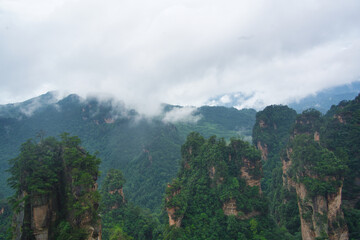 Obraz premium mountain landscape with clouds