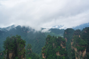 Obraz premium mountain landscape with clouds