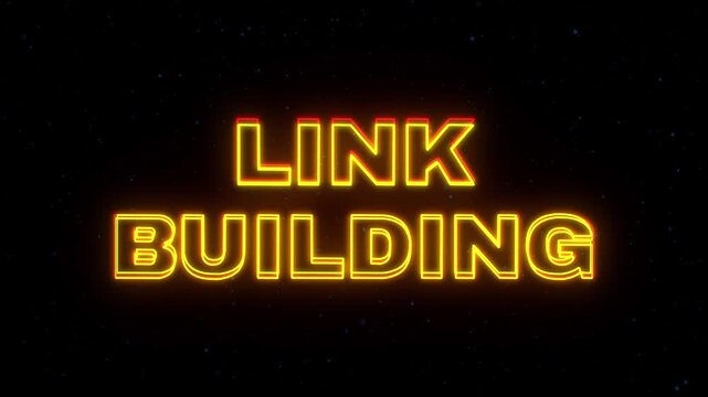 ink Building Neon Sign Text with Classic Retro Theme