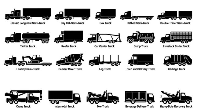 Variety of Trucks on Display.