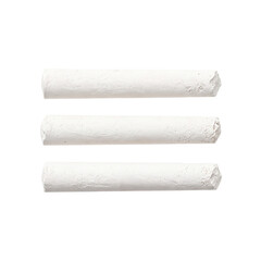 Obraz premium Three white chalk sticks arranged horizontally[cite: 17]