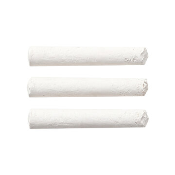 Three white chalk sticks arranged horizontally[cite: 17]