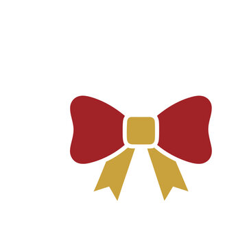 Red and gold bow