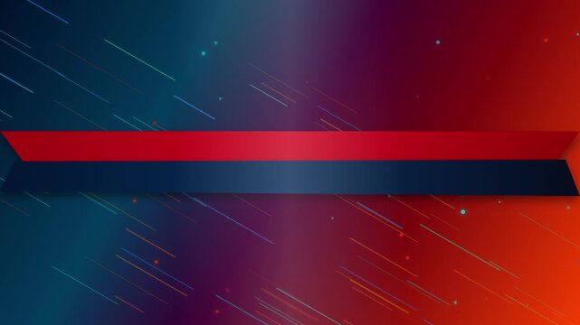Abstract background with a horizontal red and dark blue banner across the center
