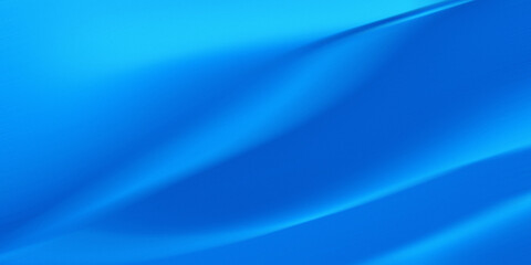 Obraz premium Clean Bright Cyan Blue Gradient Abstract Background with Flowing Wave