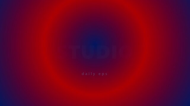 Welcome to studio text design on red and blue radial background