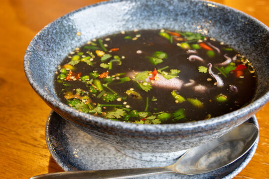 Thai Black Ink Squid Soup