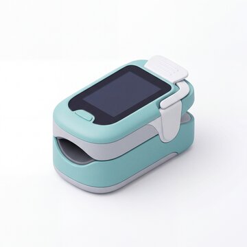 3D isometric pulse oximeter icon for blood oxygen