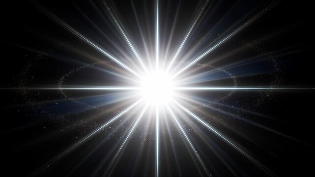 Abstract Light Burst Background with Radiant Rays, Glowing Energy, Dynamic Beams, Bright Flare, Sparkling Motion and Futuristic Cosmic Illumination