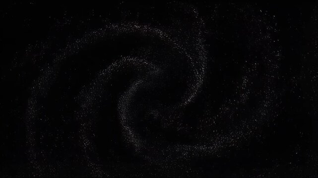Abstract Black and White Fractal Spiral Background with Swirling Curves, Vortex Pattern, Digital Wave Design and Dynamic Monochrome Texture