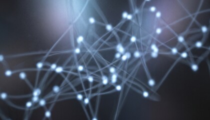 Obraz premium Abstract Fiber Optic Network Technology Background