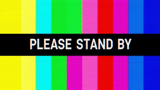Colorful Test Pattern Waiting to Load