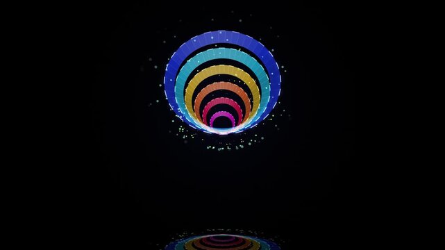 Holographic quantum conversion funnel animation