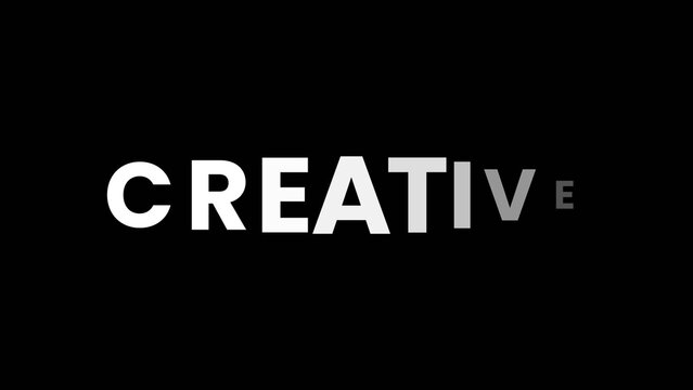 Bold Creative Text Animation