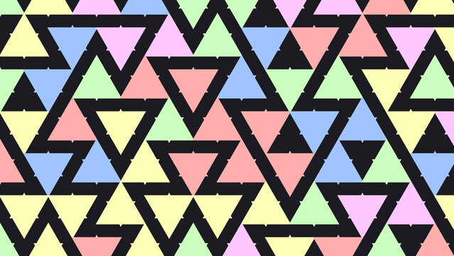 Bright colorful geometric triangle pattern abstract background wallpaper design