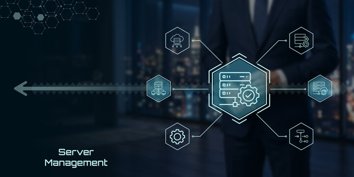 Advanced server management technology with digital data center infrastructure and cloud computing services