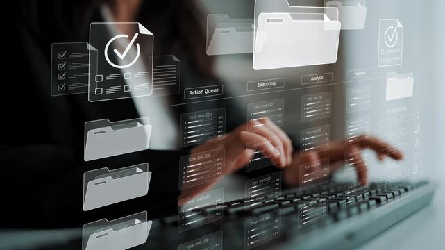 Project management system showing workflow stages, task progress, and review status. Task progress tracks completion, task progress improves workflow, and task progress ensures visibility. Marrow