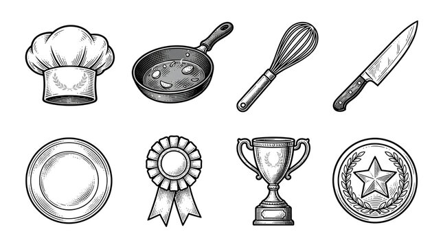 Culinary Achievement Symbols Col&hellip; 2K 20260917184441 - Generative AI Creative Concept Illustration