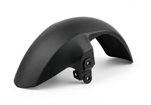 Black motorcycle front fender