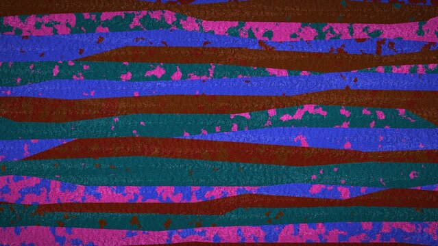 High-resolution 8K abstract procedural image generated with JavaScript. This unique digital background features horizontal, jagged wavy bands layered with a heavily textured, speckled noise and grunge