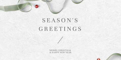 Christmas season's greetings social media banner background © Rawpixel.com