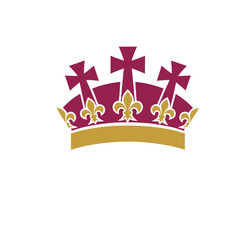 Crown with fleur de lis and crosses © yolanda
