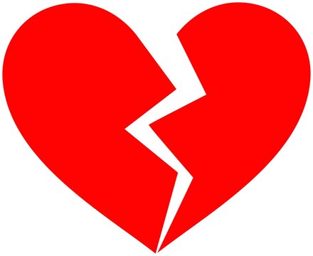 Classic broken heart