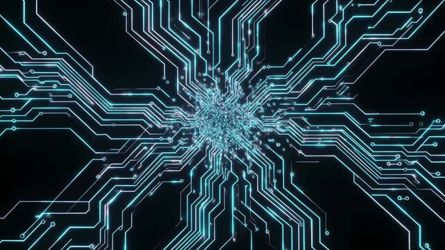 有機的に広がる半導体回路パターン