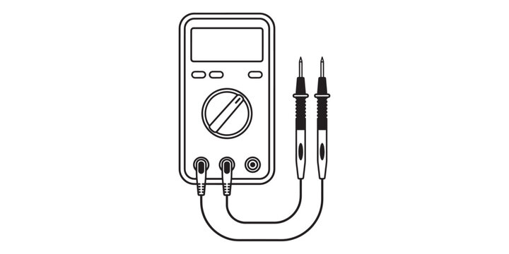 Digital multimeter with test probes