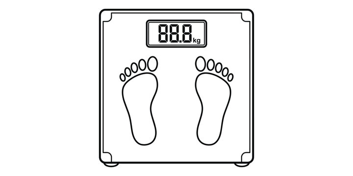 Digital bathroom scale