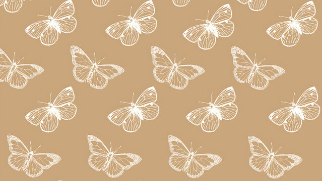 seamless pattern with butterflies