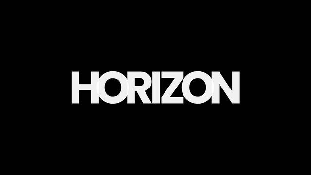 Bold Typography Animation