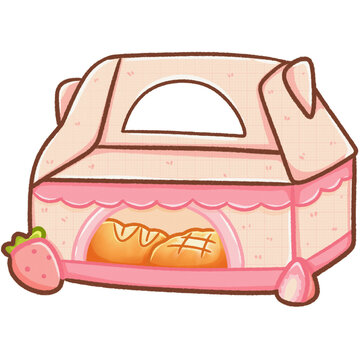 Cute Bakery Box with Assorted Pastries