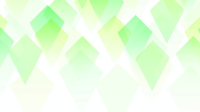 Floating Green Diamond Geometric Patterns 4K