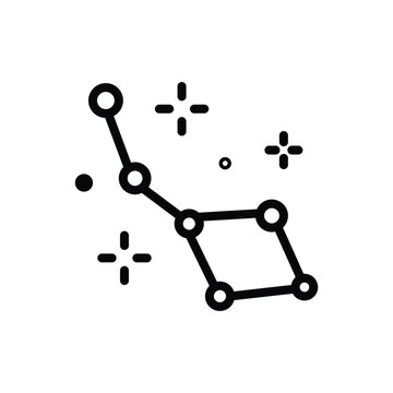 big dipper constellation outline icon vector design good for web or mobile app