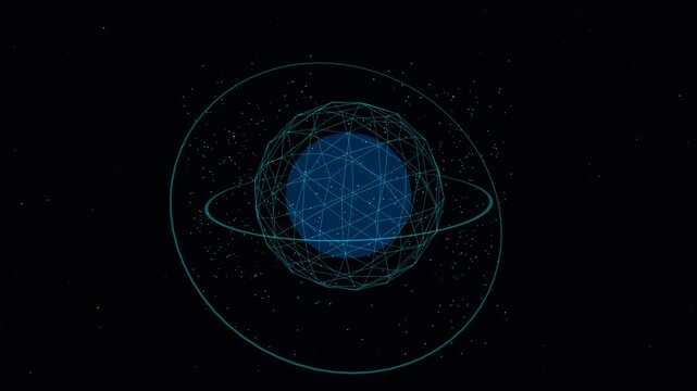 Holographic Cybersecurity Shield Blocking Red Binary Code Attack and Protecting Digital Data